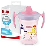 NUK Trainer Cup Trinklernbecher | auslaufsicherer Becher mit weichem Trinkschnabel &...