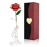 Gomyhom Rose, 24k Gold Rose Handgefertigt Konservierte Rose - mit Geschenkbox für Frau...
