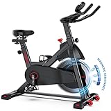 FITINDEX Heimtrainer Fahrrad Magnetisches Indoor Cycling Bike Ruhig, Still Stationäres...