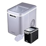 Arebos Eiswürfelmaschine | Ice Cube Maker | 12 kg / 24 h | 10-15 Minuten Produktionszeit...