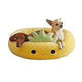 Squishmallows Offizielles Haustierbett Maui Ananas 61 cm – mittelgroß, ultraweich,...