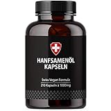 Hanföl in Softgel-Kapseln | Hochdosiert mit 1000mg pro Kapsel | Von Active Swiss |...