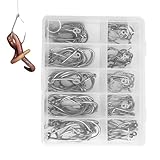 Süßwasser-Haken-Set, Wurmhaken aus Karbonstahl, scharf, Geschenk zum Erntedankfest,...
