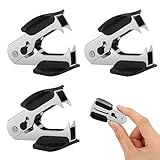 3 Stück Entklammerer Metall Heftklammerentferner Schwarz Klammerentferner Staple Remover...