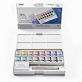 Winsor & Newton 0390060 Cotman Aquarellfarben De Luxe Sketchers Pocket Box, 16 lebendige...