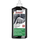 SONAX LederPflegeLotion (500 ml) wasserabweisende Lederpflege mit Bienenwachs für eine...