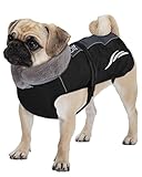 Dociote Hundemantel - reflektierende & wasserdichte Winterjacke mit Bauchschutz Hundejacke...