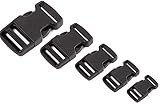 Steckschnalle Verschluss 20 25 30 35 50 mm Gurtband Gurtschnalle Schwarz (Band 35 mm /...