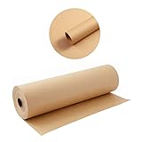 Braun Kraftpapier - Natürliches Recyclingpapier, Kraftpapier Rolle Ideal für...