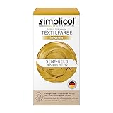 Simplicol Textilfarbe intensiv, Senf-Gelb 1027247, Einfaches Färben in der Waschmaschine,...