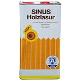 Burtex - Sinus Holzlasur 5l - Farbe: Kiefer - Holzlasur innen & außen - Seidenmatt -...