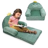 Klappbares Kindersofa, Cartoon-Dinosaurier-Klappsofa Zur Liege, Kleinkindstuhl aus Plüsch...