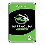 Seagate BarraCuda 2TB, Interne Festplatte HDD, 3.5 Zoll, 7200 U/Min, 256 MB Cache, SATA...