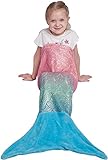 Kinder-Meerjungfrauenschwanz-Decke, Flanell-Fleece, weiche Meerjungfrauen-Decke für...