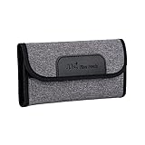 JJC 4 Taschen Kamera-Objektiv-Filtertasche Schutz für Filter bis Ø 58 mm, elastisches...