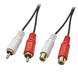 LINDY 35671 - Stereo-Audio-Verlängerungskabel 2 x Cinch-Stecker/Buchse – Audiokabel –...