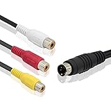 GELRHONR S-Video 4-Pin auf Cinch-Kabel, 27,9 cm (11 Zoll), zum Anschluss aller Laptops mit...