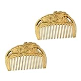 FOMIYES 2St Kamm handarbeitskorb comb Holzhaarbürste Sandelholz klappbare Haarbürste...