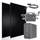Balkonkraftwerk 1300W Solaranlage mit Speicher Marstek B2500 2240Wh, 800W TSUN Micro...