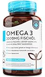 Omega 3 Kapseln hochdosiert 240 - 2000mg Fischöl Kapseln mit 660mg EPA & 440mg DHA pro...