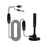 JIEYUCHU DVB-T2 Antenne, Full HD 30dbi DAB Passive Stabantenne, USB und Koax Stecker,...