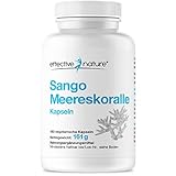 Sango Meereskoralle Kapseln - 180 Stk. - Calcium & Magnesium im optimalen Verhältnis 2:1...