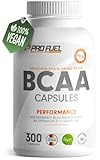 BCAA Kapseln 300x vegan - hochdosiert mit 8000mg BCAA im optimalen 2:1:1 Verhältnis -...