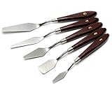 5-teiliges Spachtel-Set aus Edelstahl, Spachtel, Palettenmesser, Farbenmischer, Kratzer...