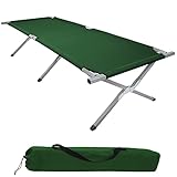 BB Sport Feldbett XXL Klappbett 210 x 72 x 45 cm Camping Bett bis 200 kg Belastbar Tragbar...