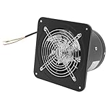 Treeisland Abluftventilator 150 mm Schwarz Axiallüfter 220 m³/h Industrie Wandventilator...