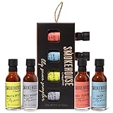 Smokehouse by Thoughfully Gourmet BBQ Saucen Probier-Set - Geschenkbox mit 4 veganen...