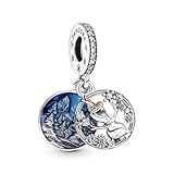 Pandora Disney Frozen Schneemann Olaf Doppelter Charm-Anhänger in Sterling-Silber mit...