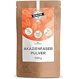 Akazienfaser Pulver | 500 g Beutel |  80% lösliche Ballaststoffe | Markenrohstoff...