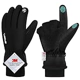 QIFENGL wasserdichte Winterhandschuhe Herren Damen Touchscreen Handschuhe, 3M Thinsulate...