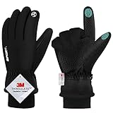 QIFENGL wasserdichte Winterhandschuhe Herren Damen Touchscreen Handschuhe, 3M Thinsulate...