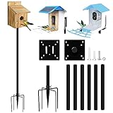 80 Zoll Smart Vogelhaus Stange, Vogelhaus Stangen Mount Kit für Smart Bird Feeder & Holz...