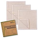 DuEco Passiertuch für Käseherstellung und Bio-Nussmilch - Mehrzweck-Käsetuch für...