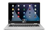 ASUS Chromebook Laptop | 14' HD Anti-Glare Display | Intel Celeron N3350 | 4 GB RAM | 64...