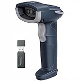 Inateck 2D Kabelloser Barcode Scanner, Bluetooth 5.0, 2.4Ghz Adapter, Bildschirm-Scannen,...