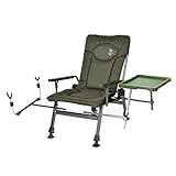 Carp Angelstuhl Campingstuhl F5R ST/P Stuhl Deluxe Karpfen Angler Campingstuhl mit extra...