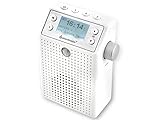 Soundmaster DAB60WE DAB+ UKW Bluetooth Badradio Steckdosenradio mit Bewegungsmelder und...