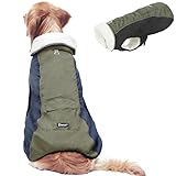 EMUST Winter-Hundejacken, verstellbare Hunde-Winterkleidung mit Ring für die Leine,...