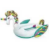 Bestway Float‘N Fashion™ Riesen Einhorn-Badeinsel, 590 x 404 cm