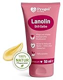 ❤️ 100% Lanolin Brustwarzensalbe - 50ml - PregniVital® Stillsalbe für stillende...