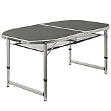 CampFeuer Aluminium Campingtisch für 6 Personen | 150 x 80 cm | faltbar, klappbar und...