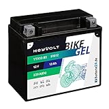 Batterie24.de HeyVolt GEL Motorradbatterie 12V 12Ah 51012 YTX12-BS CTX12-BS GTX12-BS...