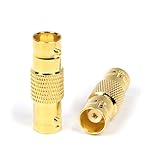 Goldene BNC-Stecker, Buchse auf Buchse, Kupplung – 10 Stück – (Fassverbinder) Adapter...