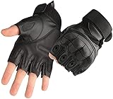 COZOME Motorradhandschuhe Fingerlos Herren, Halbfinger Handschuhe Motorrad Sommer,...