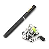 Lixada 1 Mt / 1,4 Mt Tasche Faltbare Angelrute Reel Combo Mini Pen Angelrute Kit Teleskop...