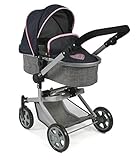 Bayer Chic 2000 - 59526 - Puppenwagen Mika, 2in1 Kombipuppenwagen für Kinder von 4 bis 8...